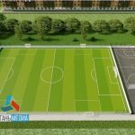 В Красном Луче строят физкультурно-оздоровительный комплекс открытого типа