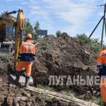 Работы по укладке водовода продолжаются