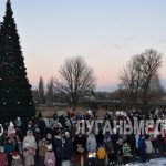 В Беловодске открыли новогоднюю елку