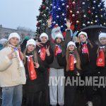 На центральной площади города Кировска состоялась торжественная церемония открытия Главной новогодней елки