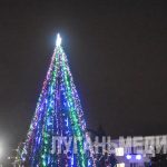 В Краснодоне зажгли огни на городской елке