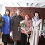 В Новопскове ветерана ВОВ Любовь Ивановну Литвинову поздравили с наступающим Женским праздником 8 марта