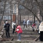 В Алчевске стартовал общегородской субботник