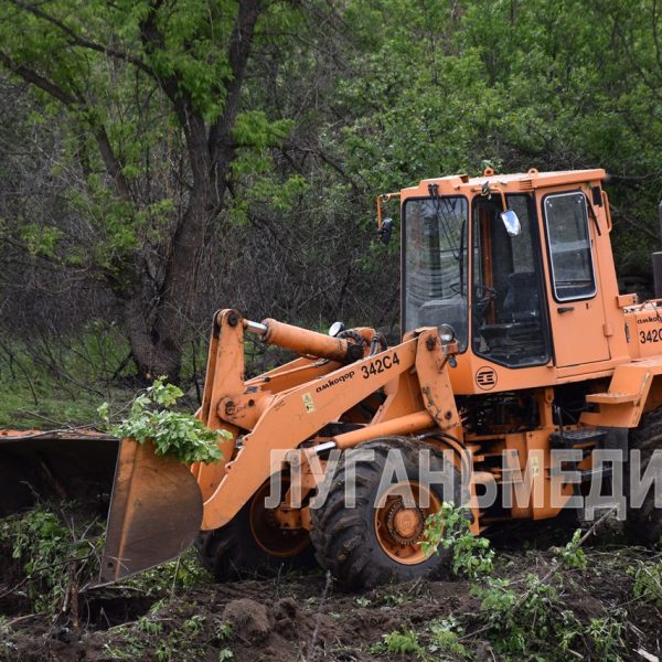 В Первомайском городском округе стартовали работы по расчистке двух участков реки Лугань