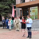 В Перевальске прошла торжественная церемония поднятия Знамени Победы