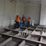 В Кировской средней школе № 1 продолжаются ремонтные работы