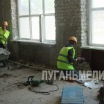 В ГБОУ СПО ЛНР «Свердловский колледж» полным ходом идут ремонтные работы в помещениях столовой