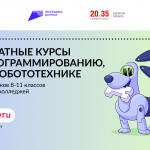 Стартовал набор на бесплатные курсы по программированию, ИИ и робототехнике «Код будущего»