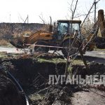 В поселке Донецкий Кировского г. о. запущены ремонтно-восстановительные работы по замене водопроводных сетей