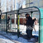 В Краснолучском округе осуществляется обустройство площадок для сбора ТКО