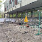 Нацпроект меняет облик Антрацита: благоустройство парковой зоны у ДК продолжается