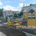 В Ровеньках улица Чехова продолжает преображаться