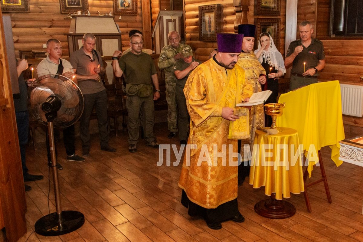Союз ветеранов Донбасса принял участие в праздничном молебне
