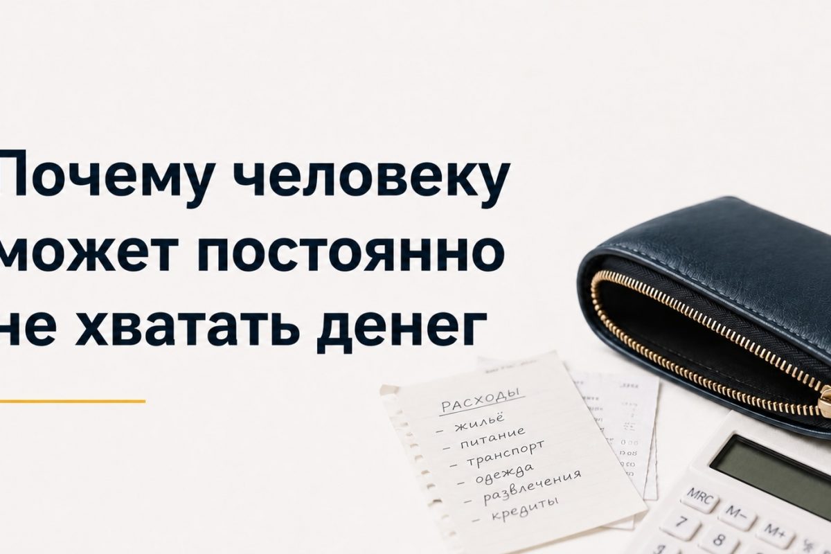Почему человеку может постоянно не хватать денег