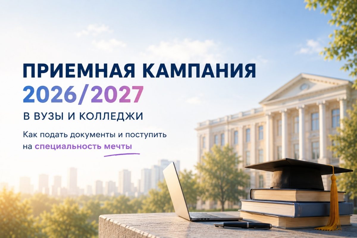 Приемная кампания в вузы и колледжи 2026/2027 года: как подать документы и поступить на специальность&hellip;