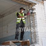 В районной больнице Славяносербского округа ведутся ремонтные работы
