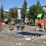 В Антраците близится к финалу реконструкция сквера на ул. Урицкого