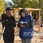 «Единая Россия» проинспектировала ход благоустройства парка Культуры и отдыха в Новопскове